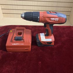 HILTI 1/2 Inch Drill / Driver Compact Cordless 18 volt With  Battery & charger