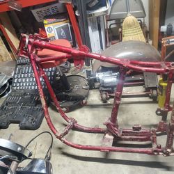 65 Or 66 Harley Davidson Frame Panhead Shovelhead Motorcycle