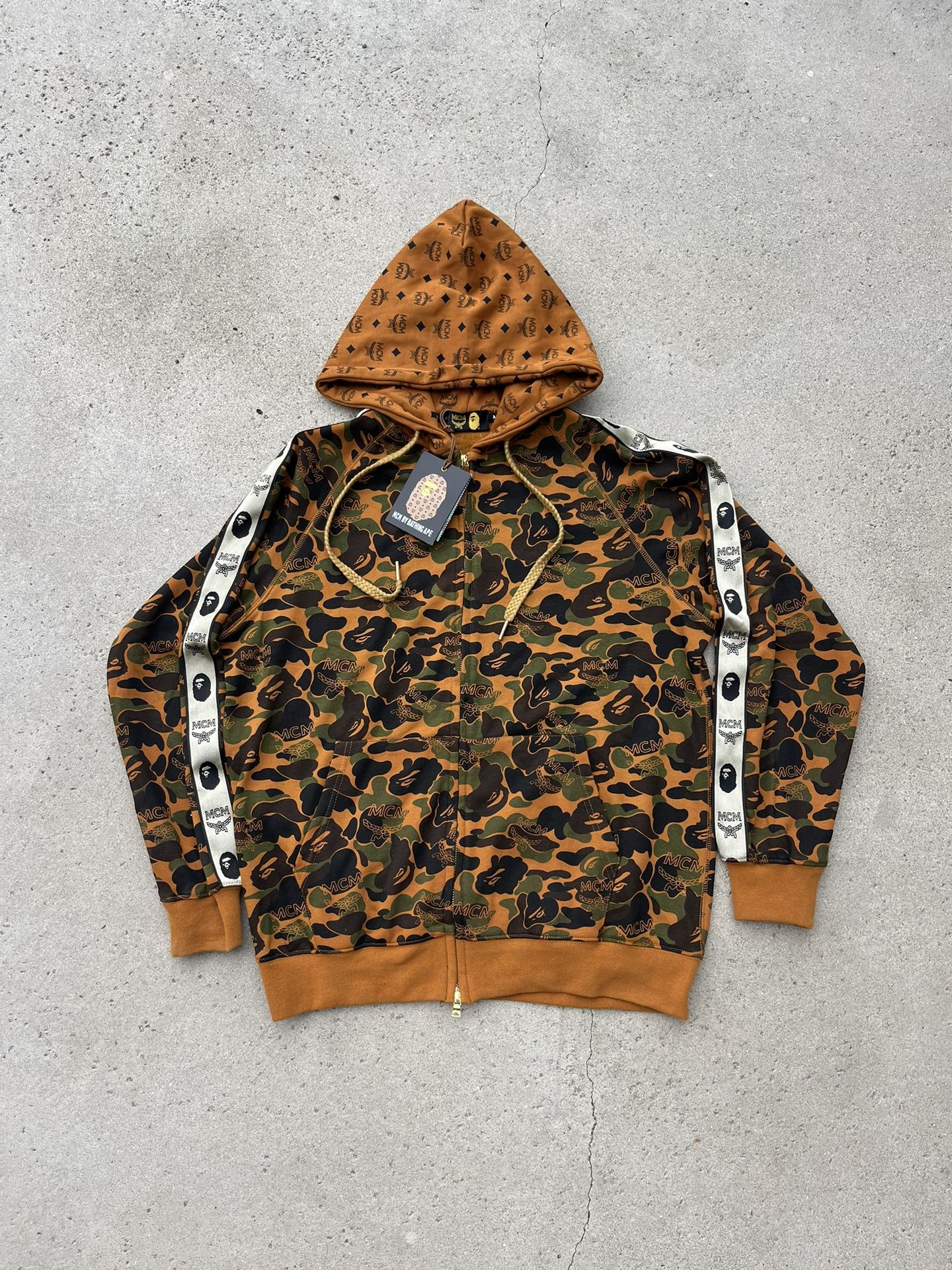 MCM X Bape Camo Hoodie Jacket