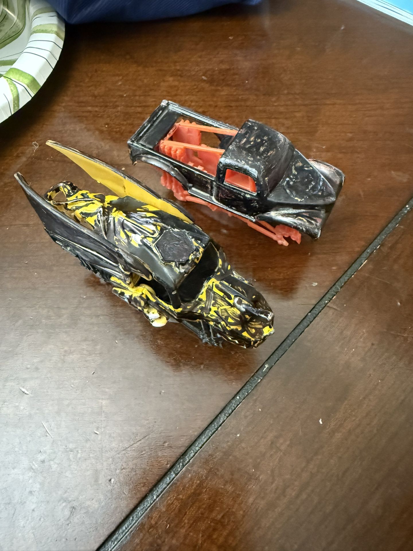 Custom marker painted monster truck parts