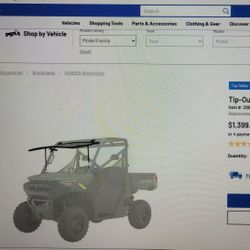 NIB Polaris Tip Out Full Windshield 
