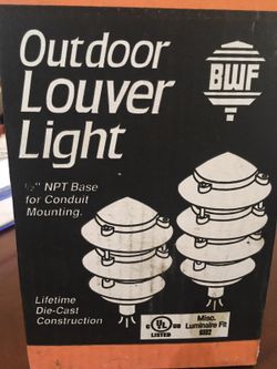 3 tier outdoor Louver Light