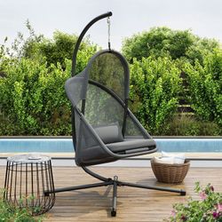 Dark Gray Modern Swing Hammock Chair Hanging Chair Silla Columpio Patio Garden  Furniture Sale Muebles
