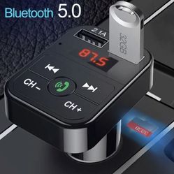 Wireless Bluetooth Car Kit Handsfree Talk MP3 player fm transmitter dual car charger 
