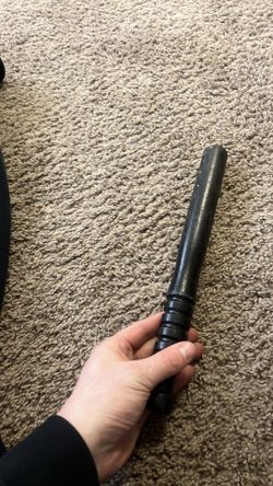 vintage wooden police baton