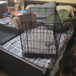 Small Dog Crate with washable bed