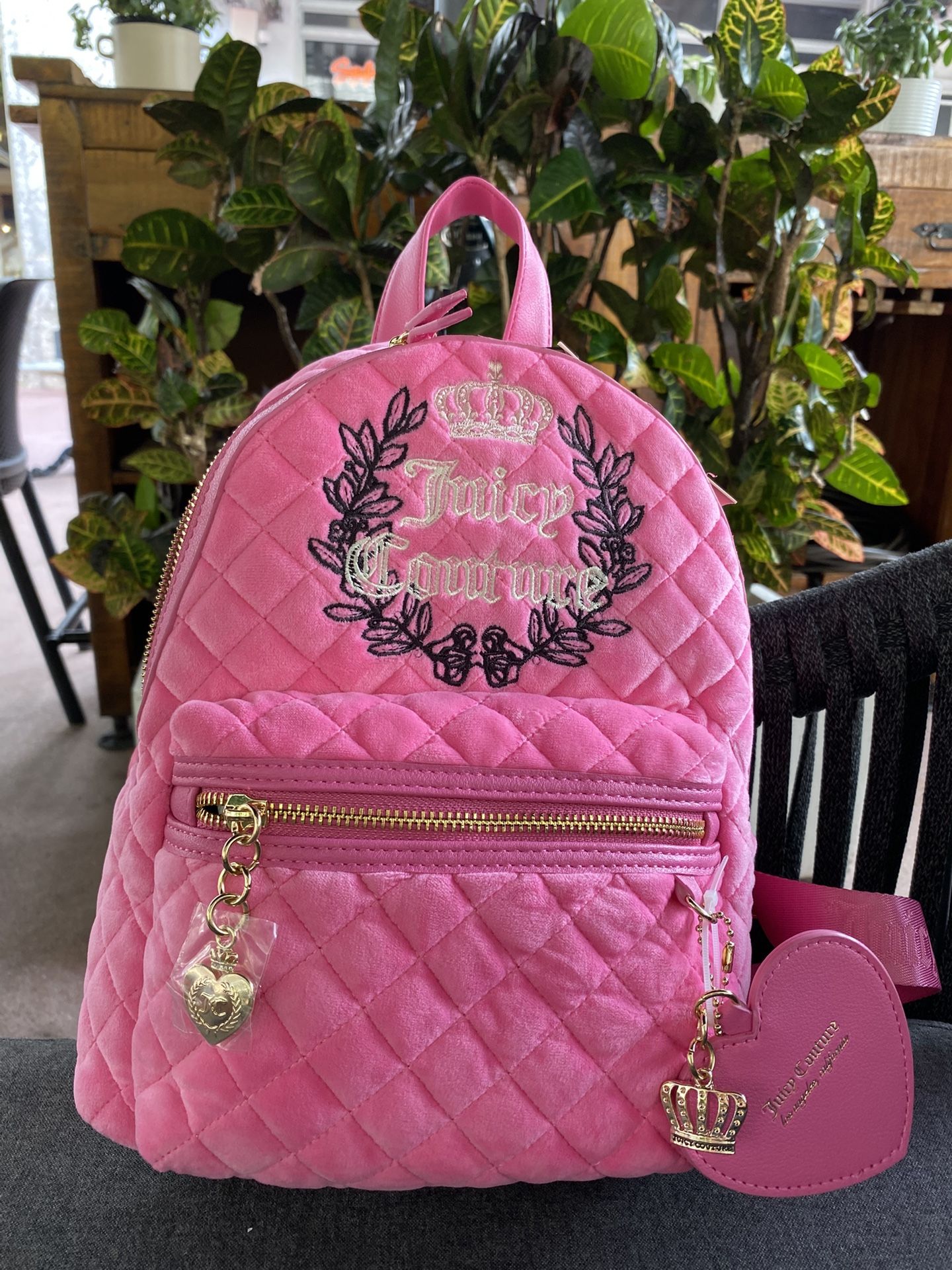 JUICY COUTURE MINI BACKPACK HERITAGE JUICY PINK  NWT $99