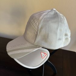summer mesh gray cap both side visor slide in and out 