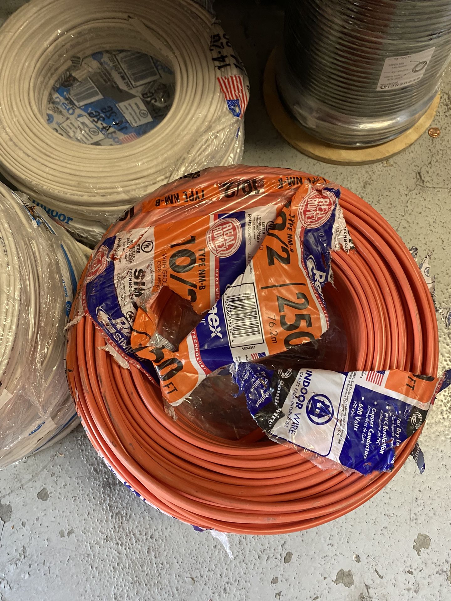 10/2 250ft Indoor Wire Romex