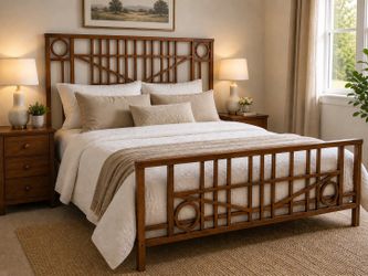 Queen bed frame set - Copper infused heavy duty steel