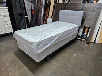 Twin XL bed frame and mattress