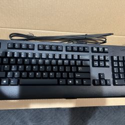 Lenovo Black Wired Keyboard