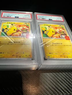 McDonald’s Japanese pikachu promo psa10