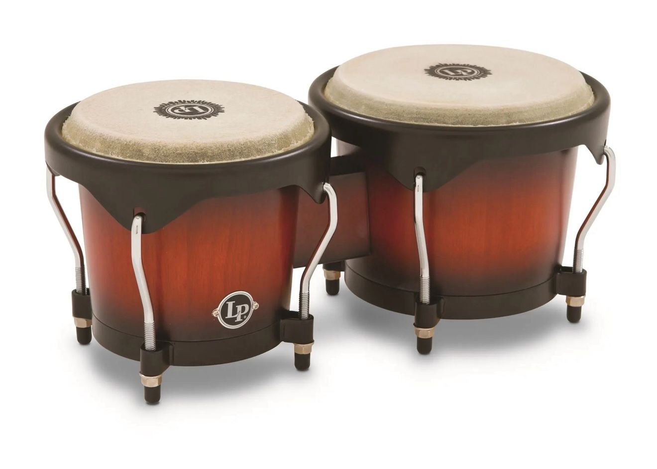 Latin Percussion LP Wood Bongos Vintage Sunburst