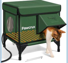 Heated Outdoor Cat House Shelter