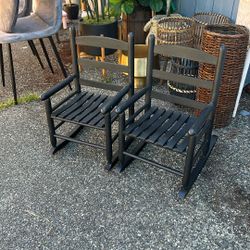 Pair Of Child Rocking Chairs