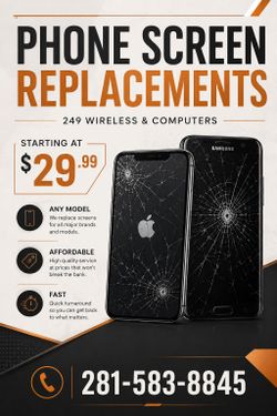 New Phone Screen on Special