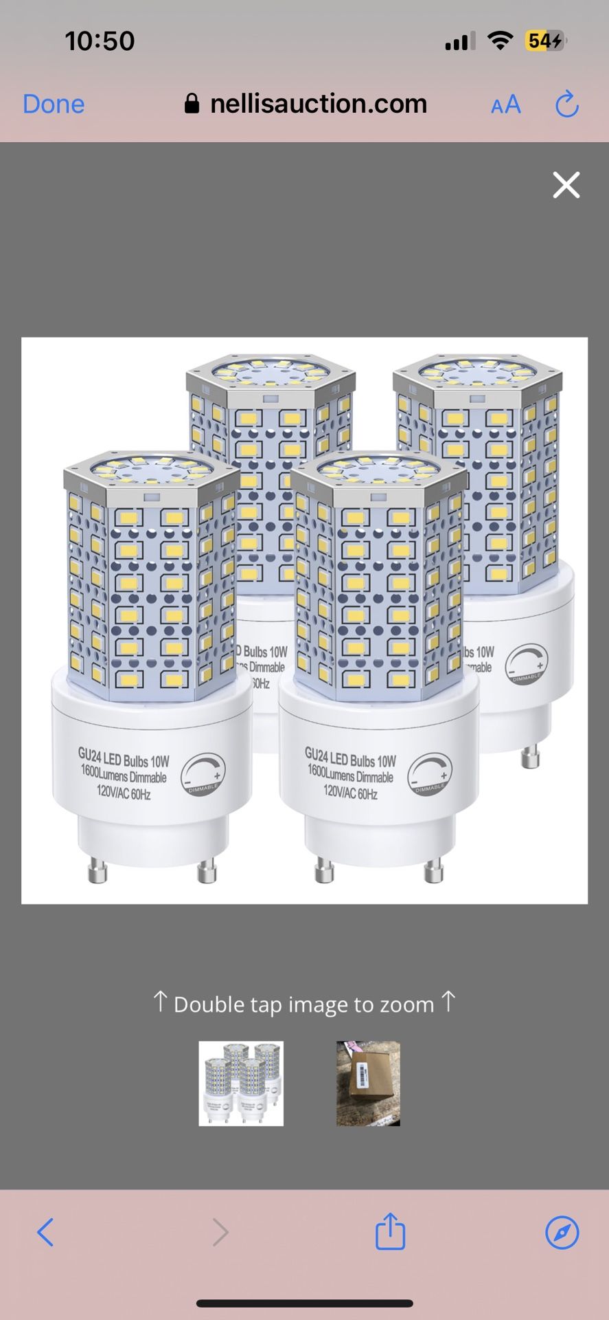 BMXKPO GU24 LED Light Bulb Dimmable 10W,4000K,1600 Lumens(100W Equivalent),Replace CFL Twist-In 2 Prong Light Bulb (4-Pack)