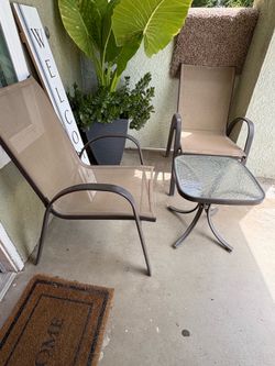 Patio set.