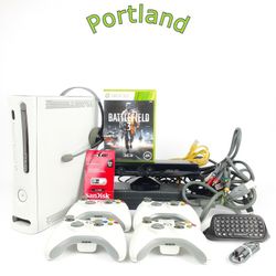 Xbox 360 Lot 1 Console 4 Controllers 1 Keyboard 1 Memory Card 1 Kinect Sensor 1 Headset 2 Games 1 Internet Cable + More | Will Delete Ad Once Sold