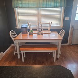 Chair And Bench Kitchen Table 