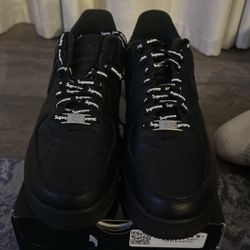 Black Supreme Af1s