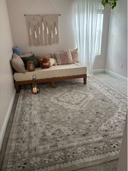 Luca Beige Traditional Area Rug – 7’10” x 10’6” | Like New