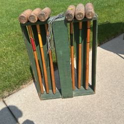 Antique Croquet Set