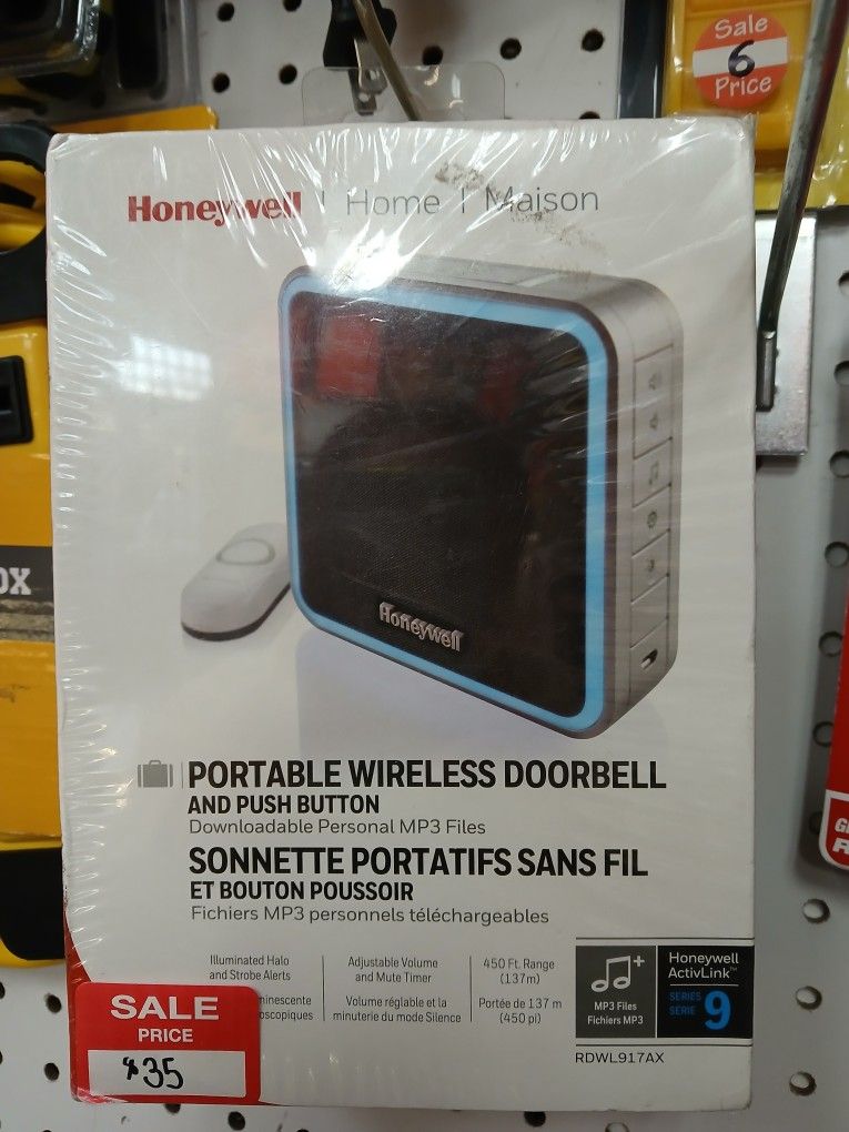 Honeywell New Portable Wireless Doorbell