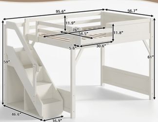 Full size loft bed