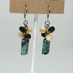 African turquoise Earrings