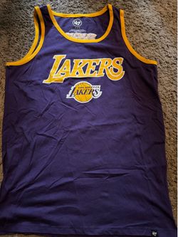 purple Lakers tank top