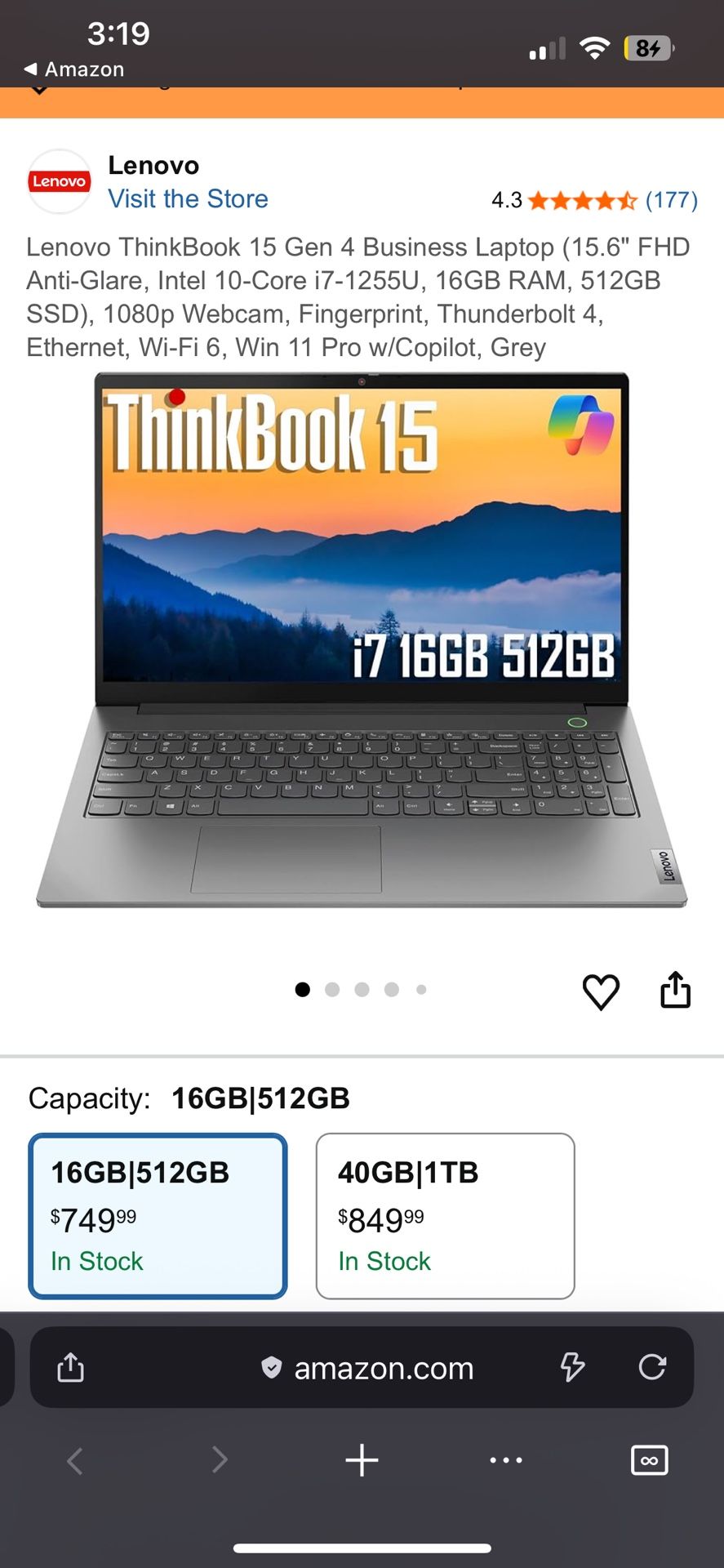 New Never Opened Lenovo Business Laptop