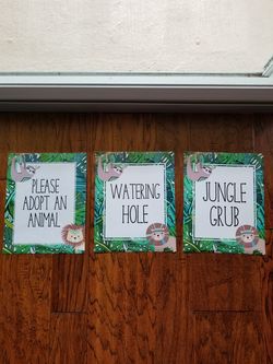 Jungle safari party decorations