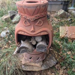 Large Chiminea Fire Pit 30" Tall