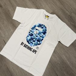 Blue Big Head Bape Tee 