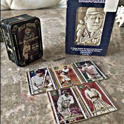 Unopened 1993 Babe Ruth, Five Card, Metal Stat, And Stone Sculpture