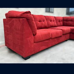 Sectional Red Couch