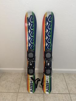 K2 Fatty 88cm Skiboards / Snowblades with Integrated Non-Releasable Bindings