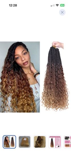 Goddess boho crochet braiding hair