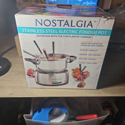 Stainless Steel Electric Fondue Set