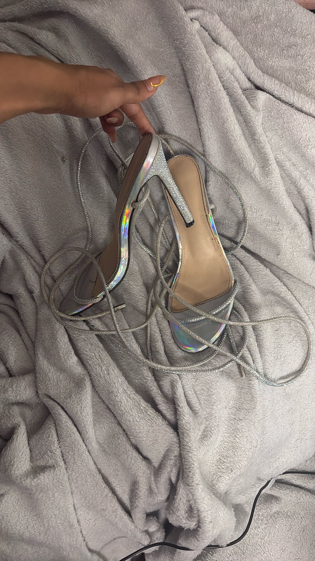 Sparkly Strap Heels