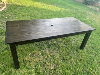 Patio wooden table
