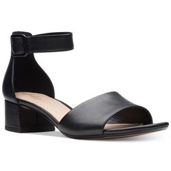 Clarks Elisa Dedra Sandals Black 6M