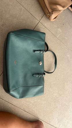 Coach Teal Leather tote bag
