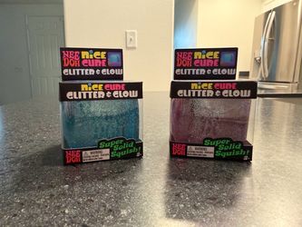Authentic Needoh Nice Cube Glitter and Glow