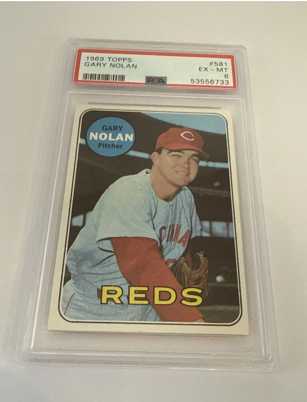 1969 Topps #581 Gary Nolan PSA 6