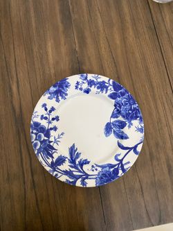 6 new plates - blue china look