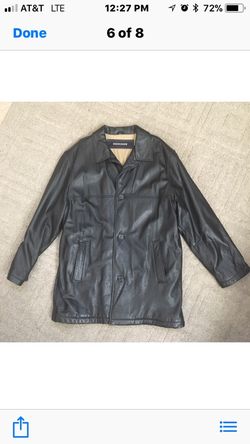 Men’s docker leather jacket excellent condition
