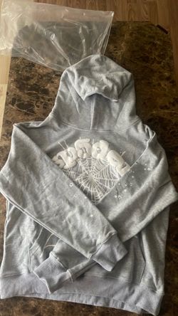 Gray spider hoodie